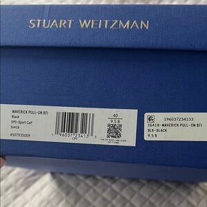 Stuart Weitzman Black Biker Boots size 9.5